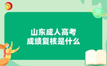山東成人高考成績復(fù)核是什么
